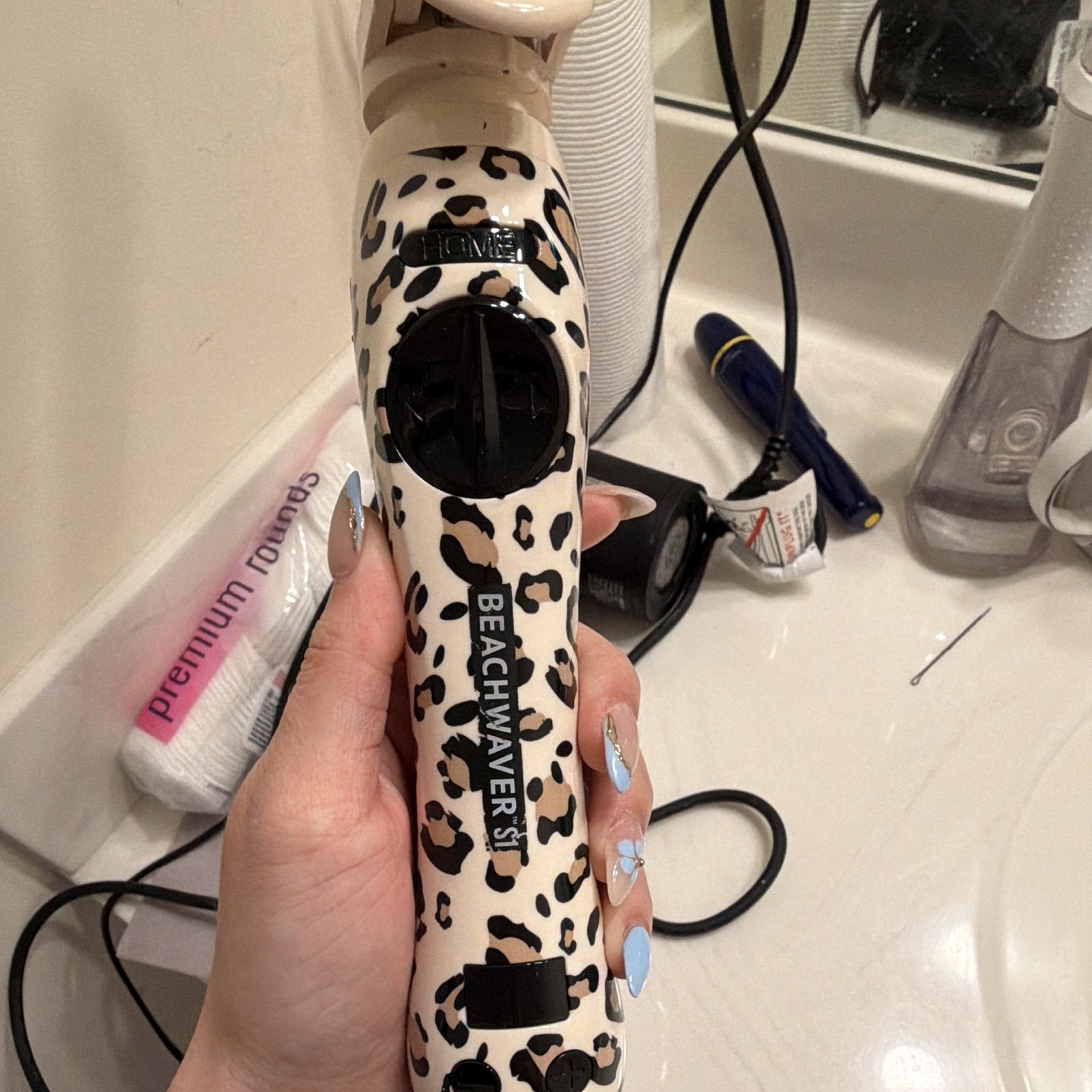 Beachwaver S1 1in Rotating Curling Iron, Ceramic, 3 Heat Settings, 410°F