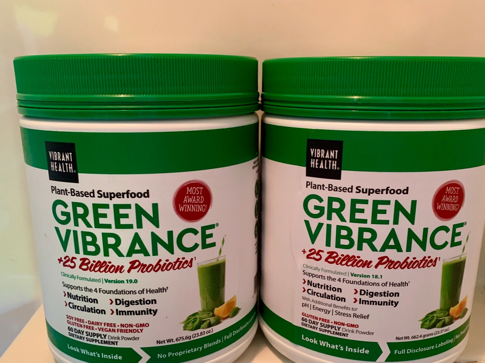 Vibrant Health Green Vibrance Version 19 – 2 x 60 Servings – $54.99 Each!
