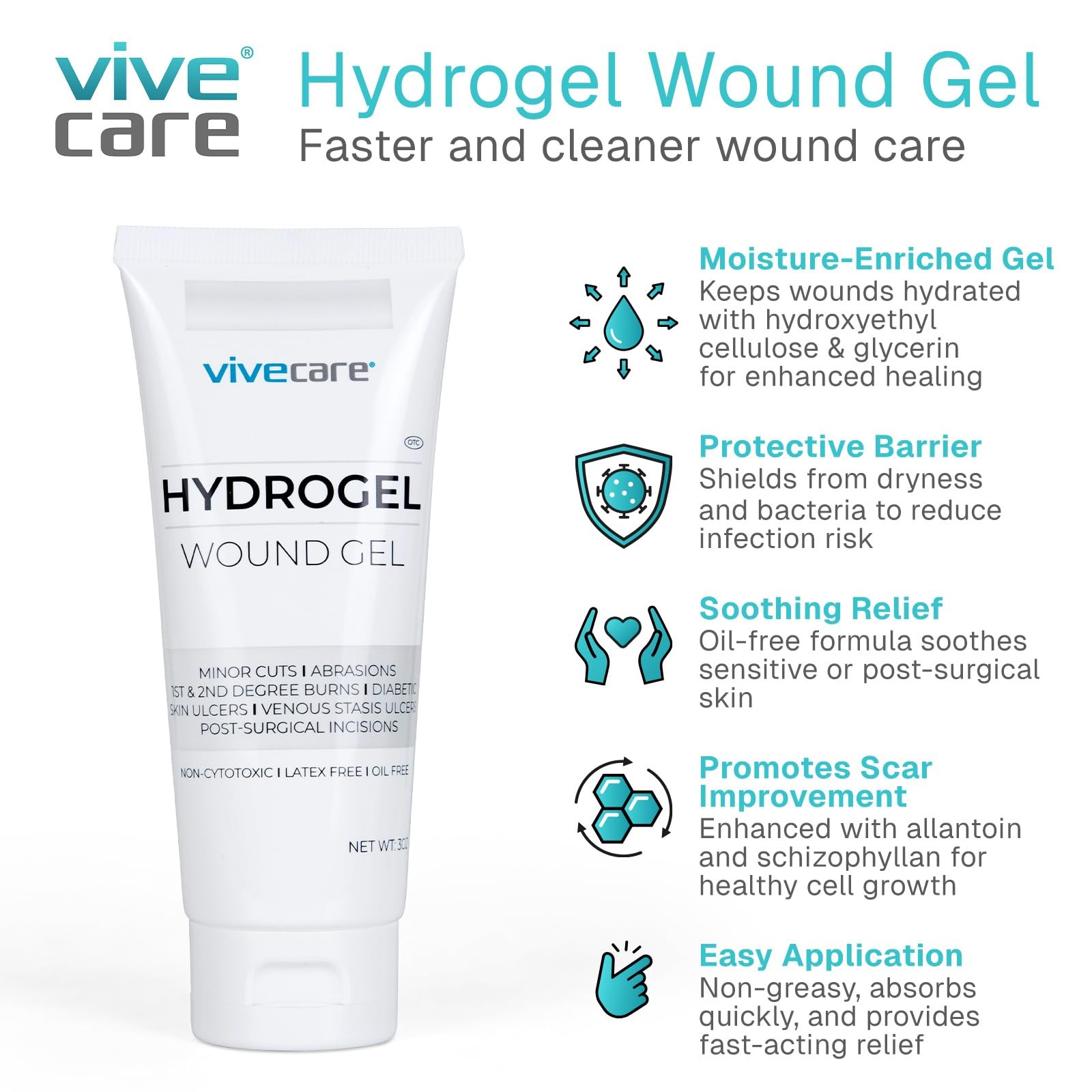 ViveCare Hydrogel: The Ultimate Ouchie Eraser for Cuts, Burns, and Boo-Boos