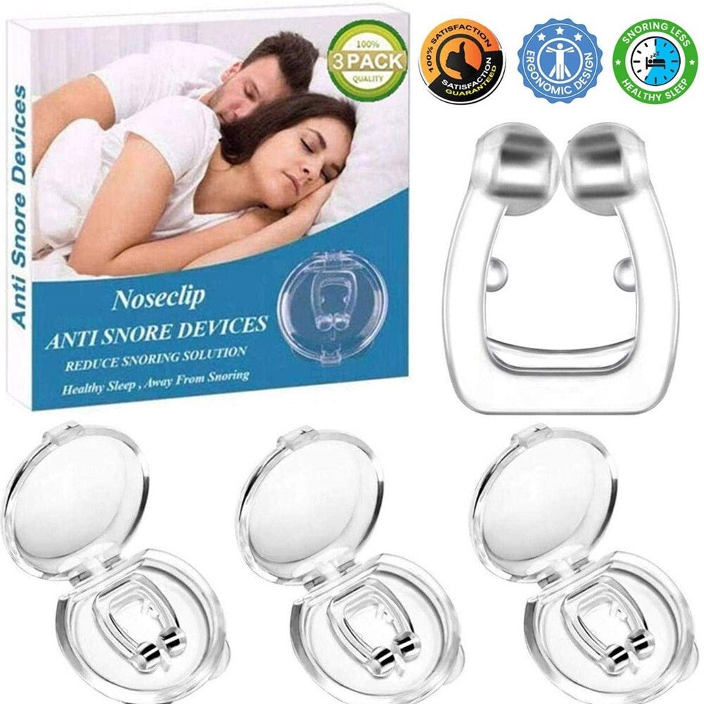 Anti Snore Magnetic Silicone Fit Nose Clip Stop Snoring Apnea Aid Device Stopper