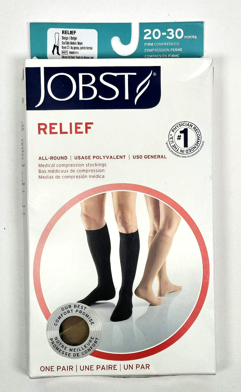 JOBST Unisex Adults’ Relief Medical Compression Stockings 7805111 Beige Medium