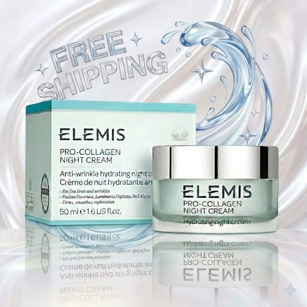 SOLISVECTOR ELEMIS Pro-Collagen Marine Night Cream 50ml 1.6oz Anti-Aging Face Tr