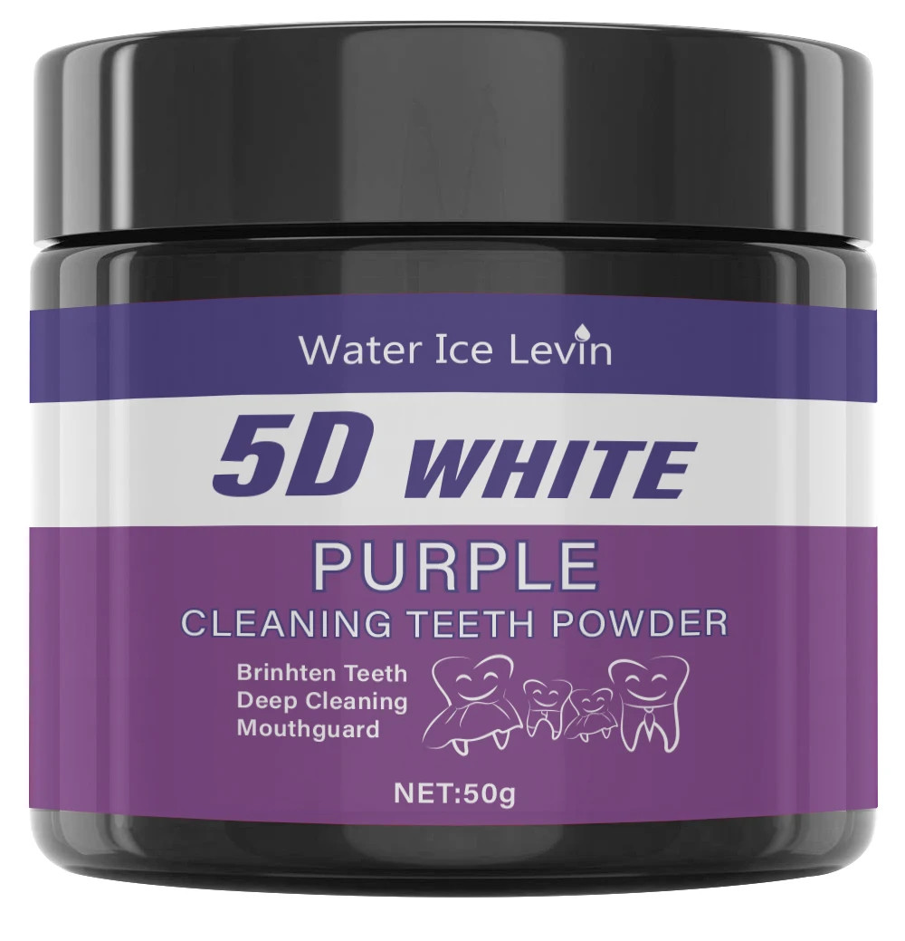 Purple Tooth Cleaning Powder – Sulfate-Free, Deep Cleaning and Polishing, Whiten