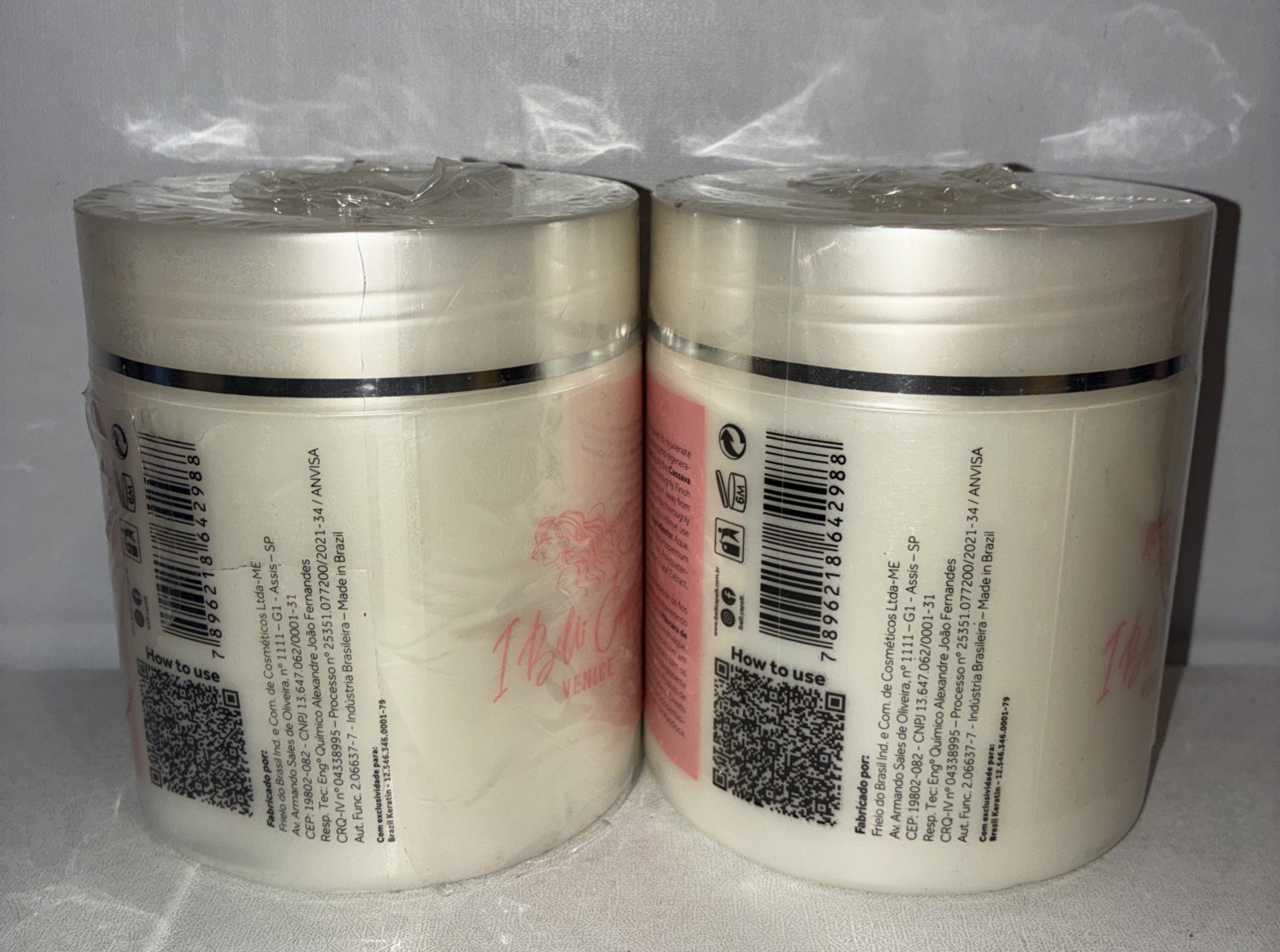 Lot Of 2-I Belli Capelli Venice Cassava Extract & Argan Oil Hair Mask 17.6oz Eac