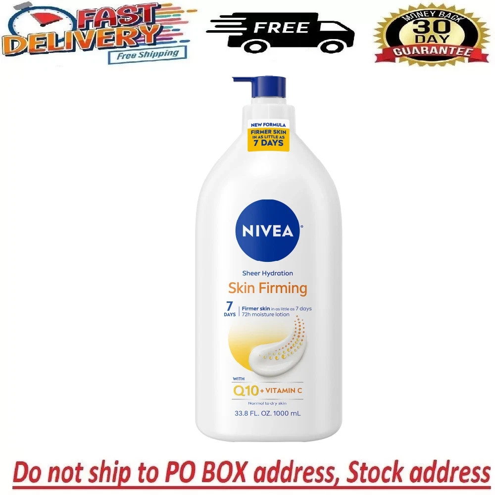 NIVEA Skin Firming Moisturizer Q10 Vitamin C 33.8oz +2days delivery