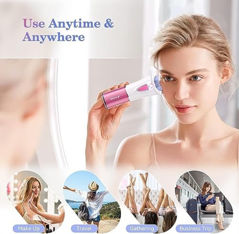 Mini Epilator, Facial Hair Remover for Women, Full Body Smooth Glide Epilator, P