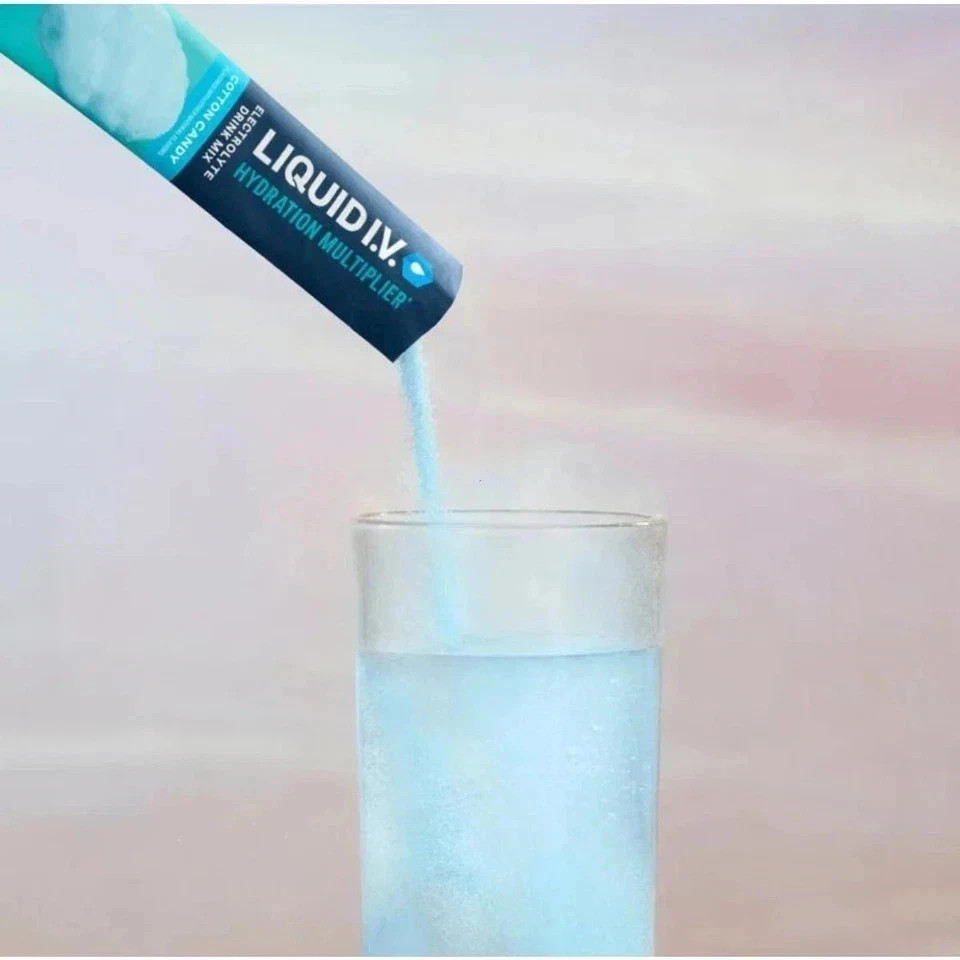 Liquid I.V. Hydration Multiplier Cotton Candy Electrolyte Powder 16 Servings..