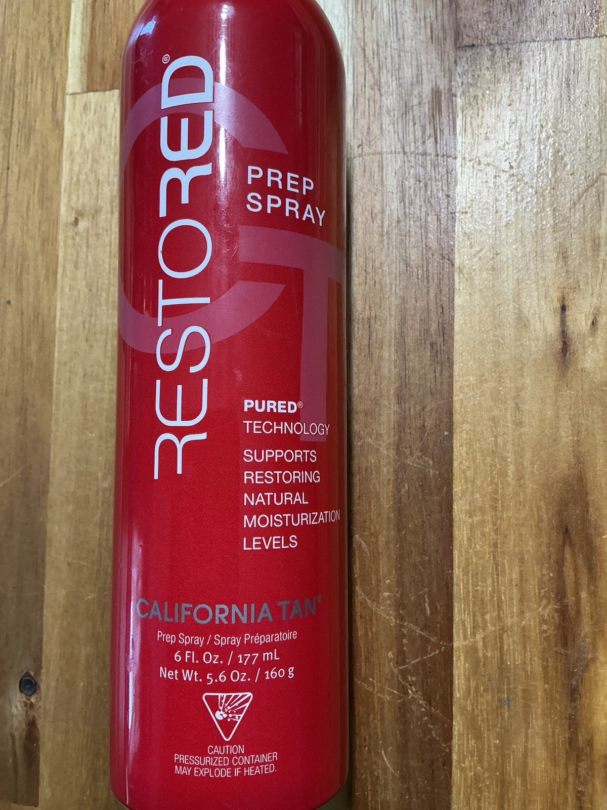 California Tan Restored Hydrating Prep Spray, Full Body, Red, 6 fl oz