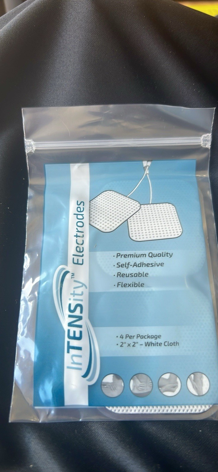 10 pack InTENSity Electrodes 2″x 2″ Tens unit Premium reusable 4 pads per pack