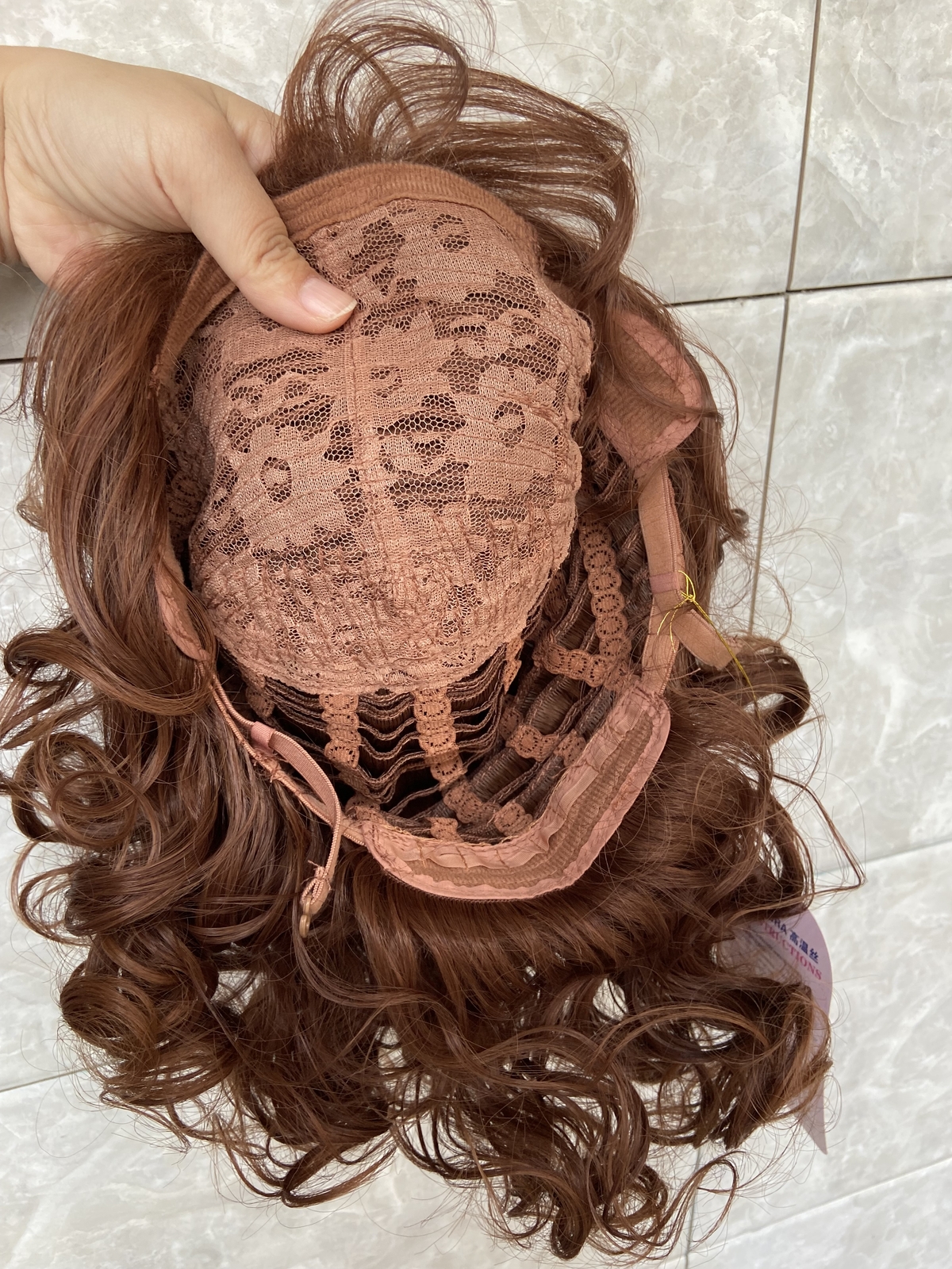 Medium Fluffy Wavy Auburn 33/30 Synthetic Hair Wigs Women Natural Fashion Wigs