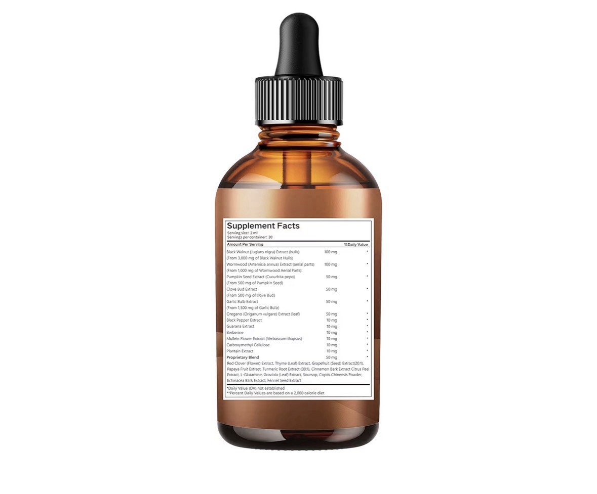 Parasite Cleanse Tincture/Extract-Wormwood,Black Walnut Hull, Clove,Best Quality