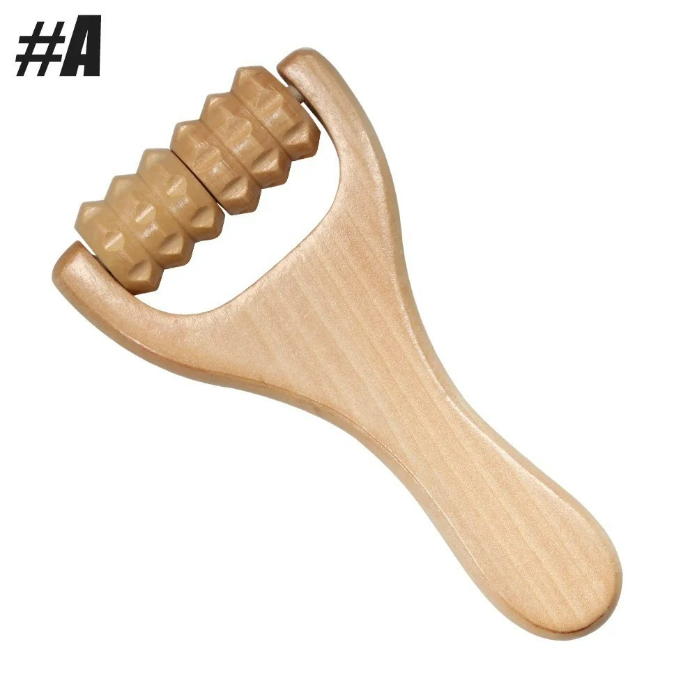 1Pc Wooden Roller Massager Neck, Shoulder and Leg Universal Hand Massager