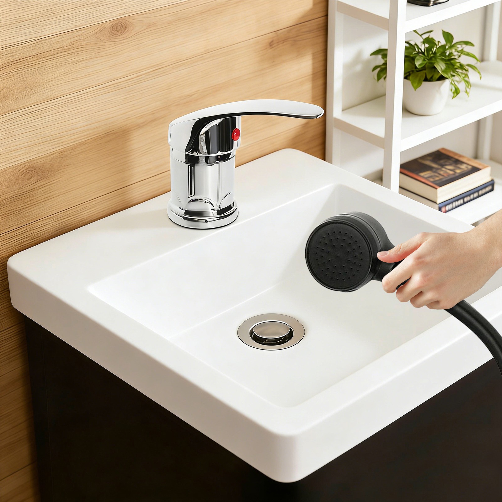 Water Faucet Set for Salons – Shampoo Bowl Faucet & Sprayer Kit