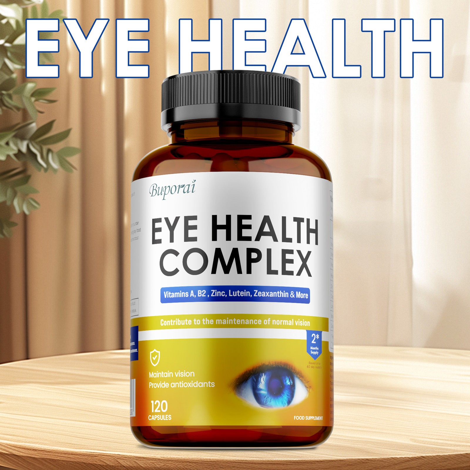 Eye Health Complex 120pcs – Reduce Fatigue and Dry Eyes, Improve Visual Function