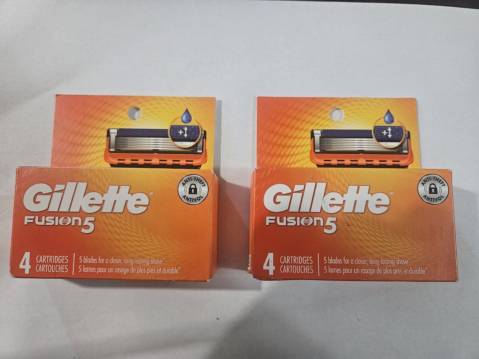 2 Packs Gillette Fusion 5 Men’s Razor Blade Refills 8 Cartridges Total