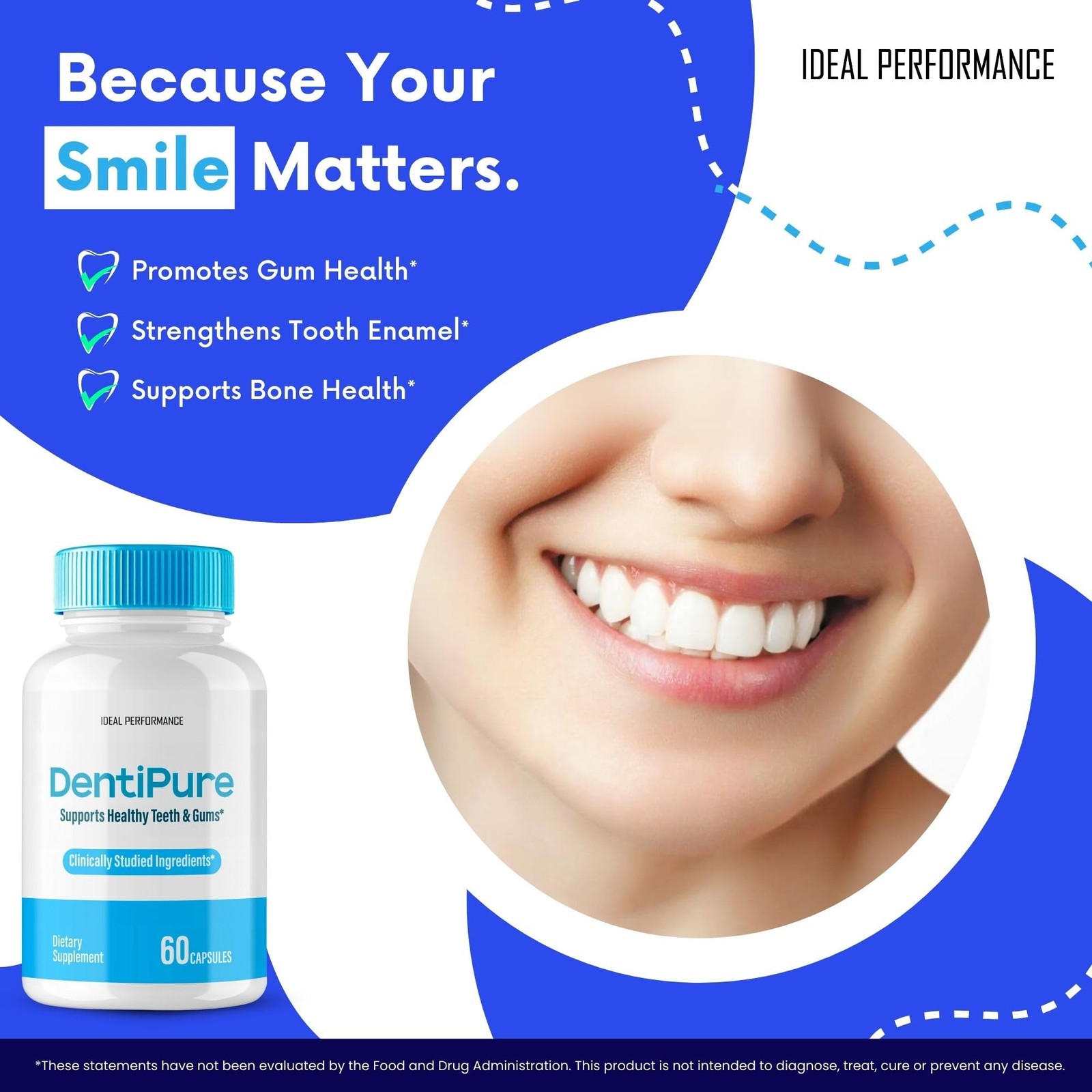 Dentipure General Wellness Supplement – 300 Capsules (5 Pack)
