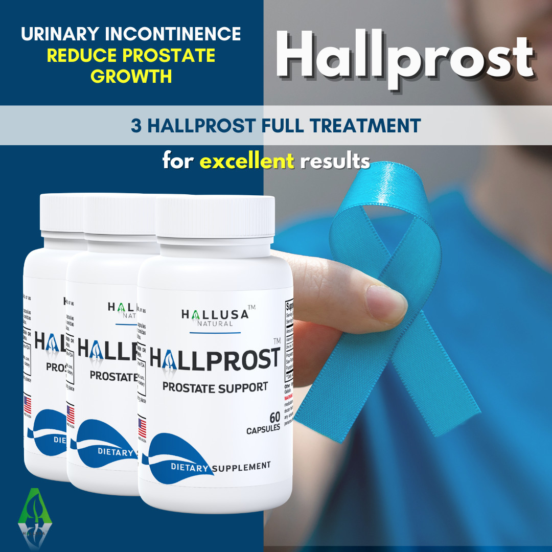 HALLPROST – Inflamed Prostate – Prostatitis – BPH – Urinary Function – 60 Cap