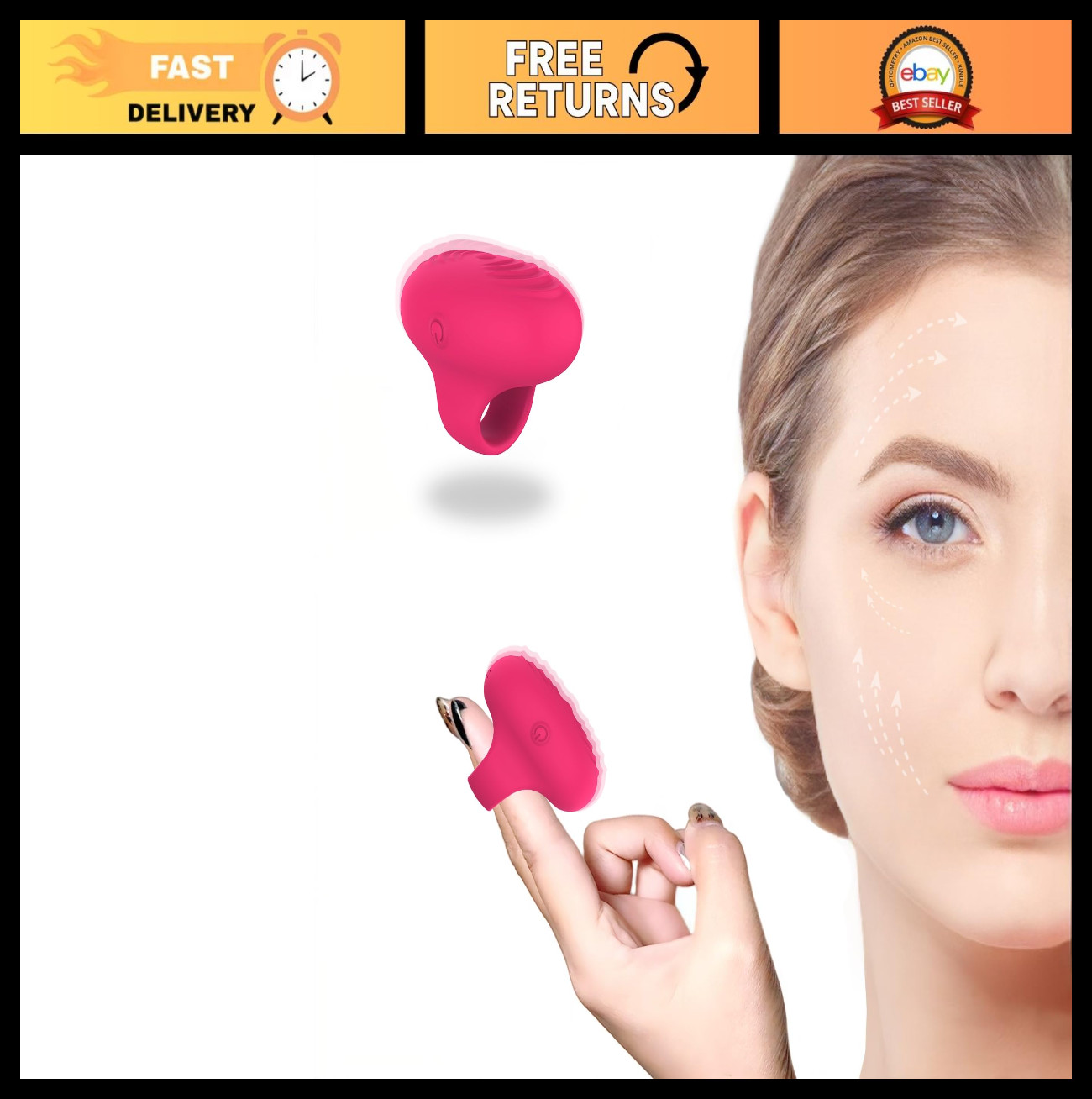 Portable Waterproof Mini Face & Eye Massager – Rechargeable Skin Care Tool for T