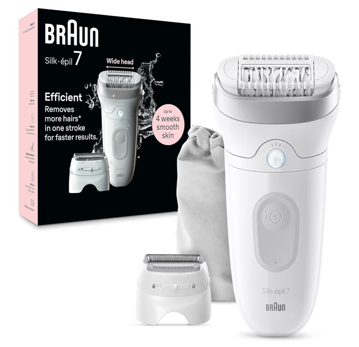OpenBox Braun Epilator Silk-épil 7 Hair Removal Device Women Shaver & Trimmer