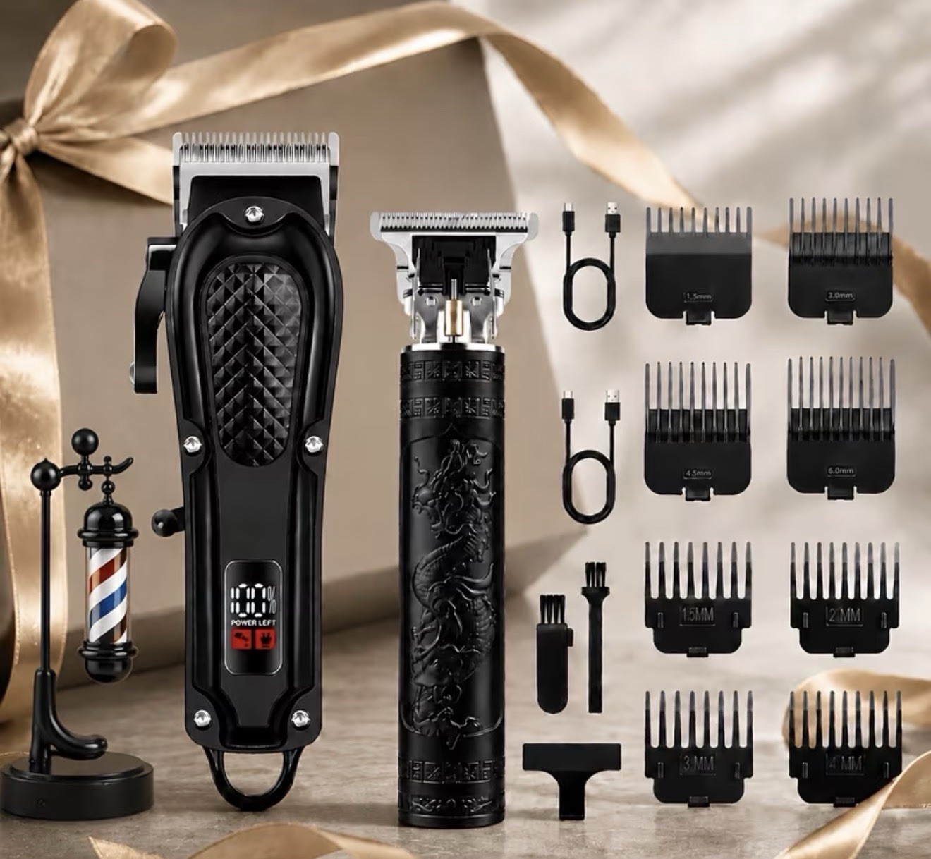 Rechargeable Electric Grooming Kit for precise trimming of hair, beard&mustache