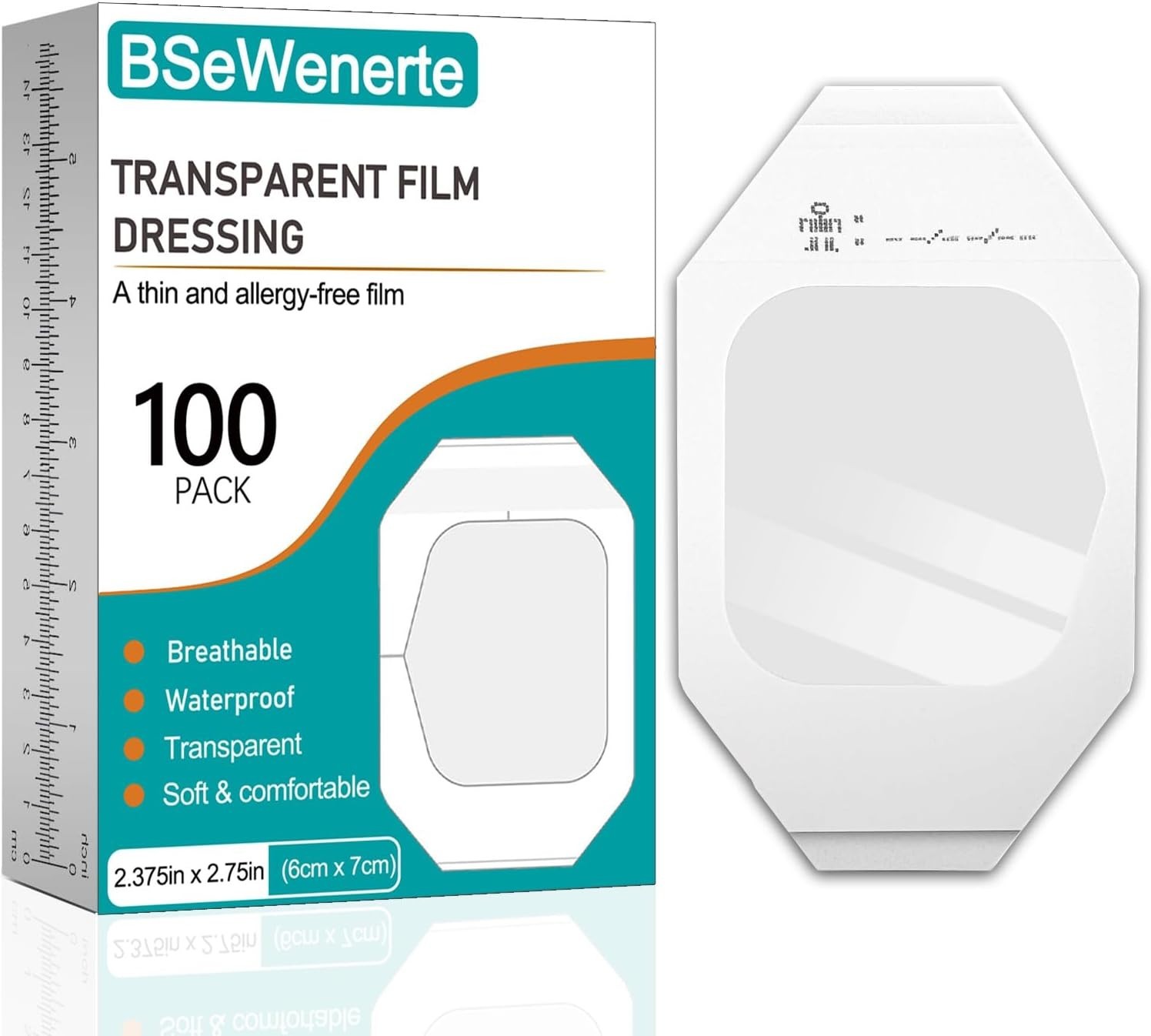 100pcs Transparent Film Dressing Adhesive Waterproof Adhesive Clear Bandages