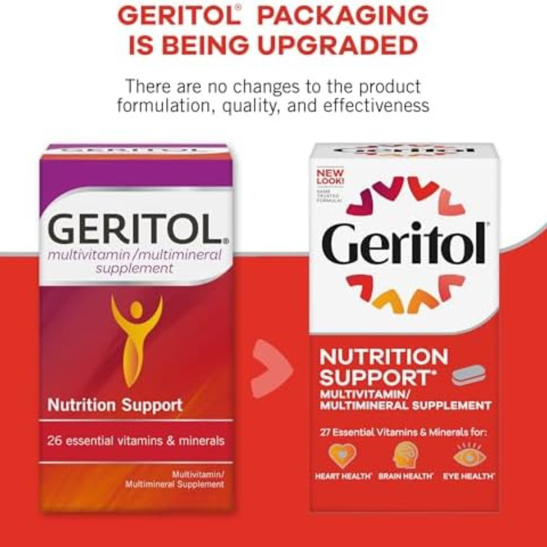 Geritol, Multivitamin Supplement, Contains B-Vitamins, Antioxidants,…