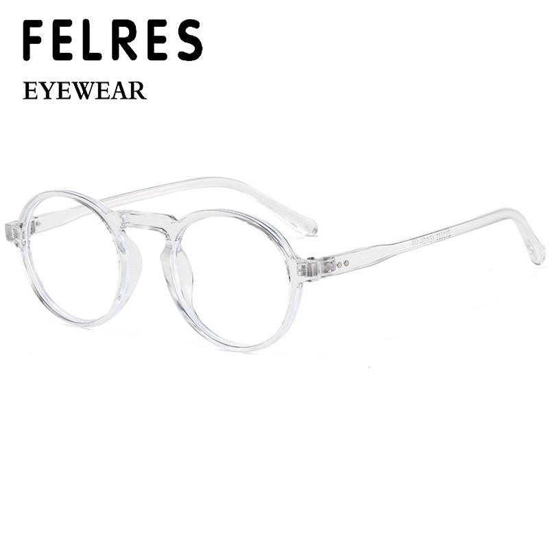 Men Women Round Blue Light Blocking Reading Glasses Clear Lens Classic Glasses
