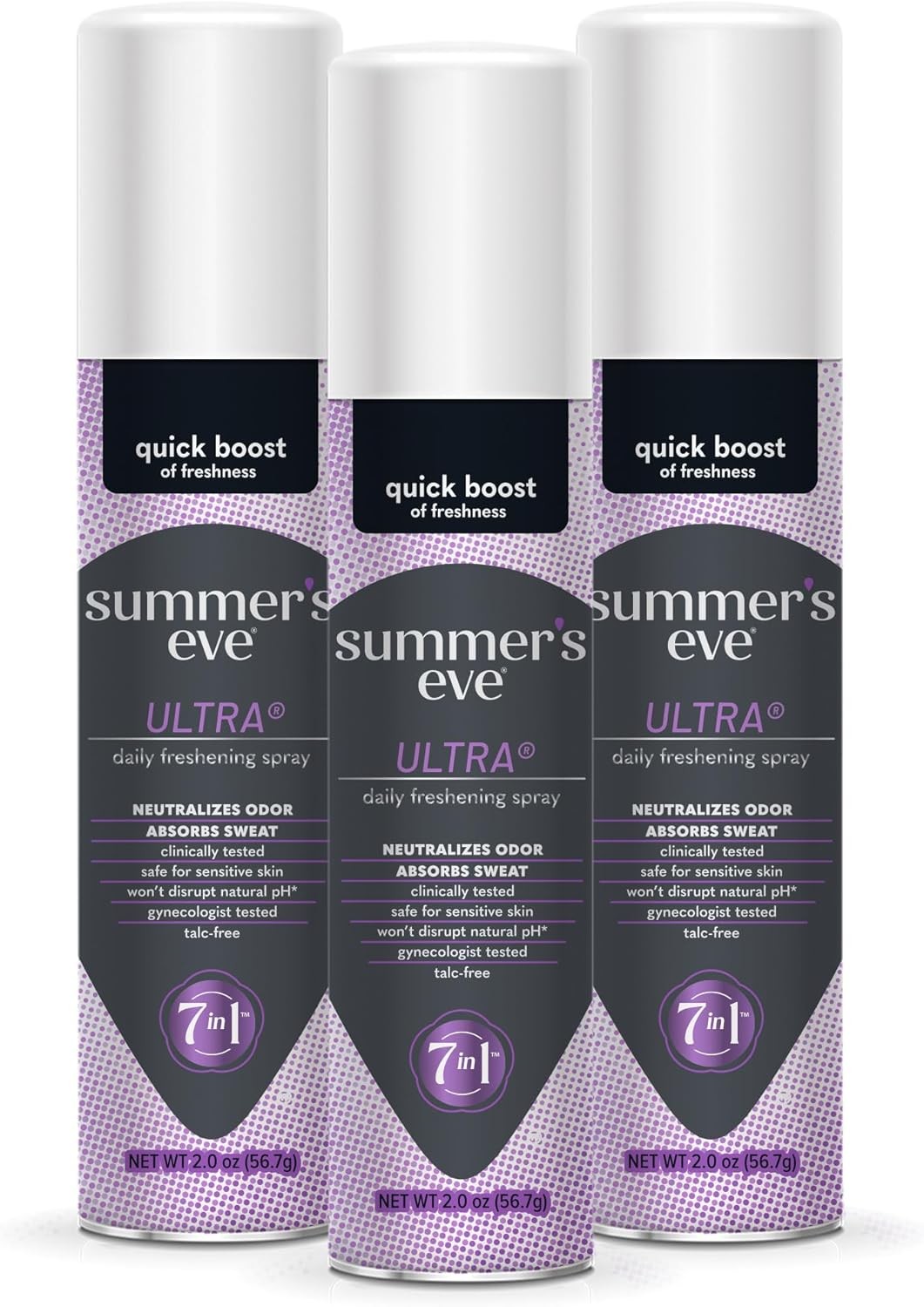 Summer’s Eve Ultra Feminine Spray Odor Neutralizing Body Spray 3 Pack