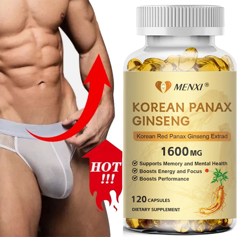 Korean Red Panax Ginseng 120 Capsule 1600mg Extra High Strength Ginsenoside