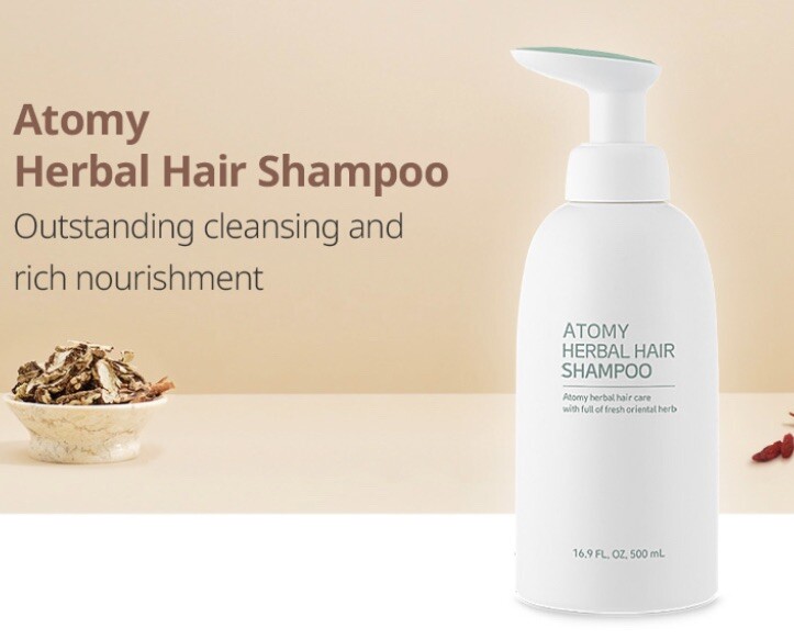 2 ATOMY HERBAL Hair Shampoo & Hair Conditional 16.9OZ – 500ml*NEW & CERTIFIED