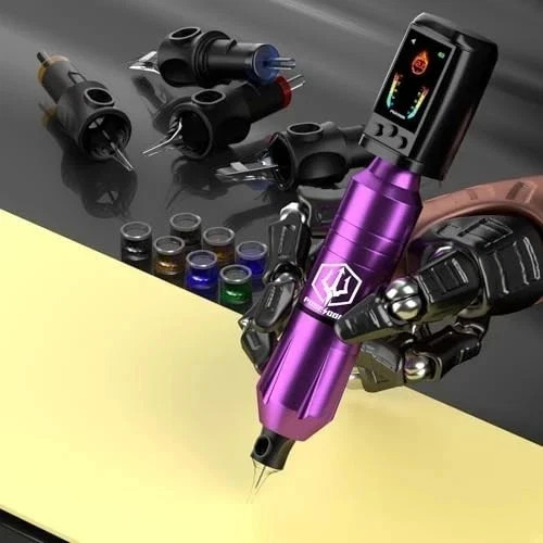 Wireless Tattoo Kit Complete for Beginners Pen Machine with Power Supply Needles