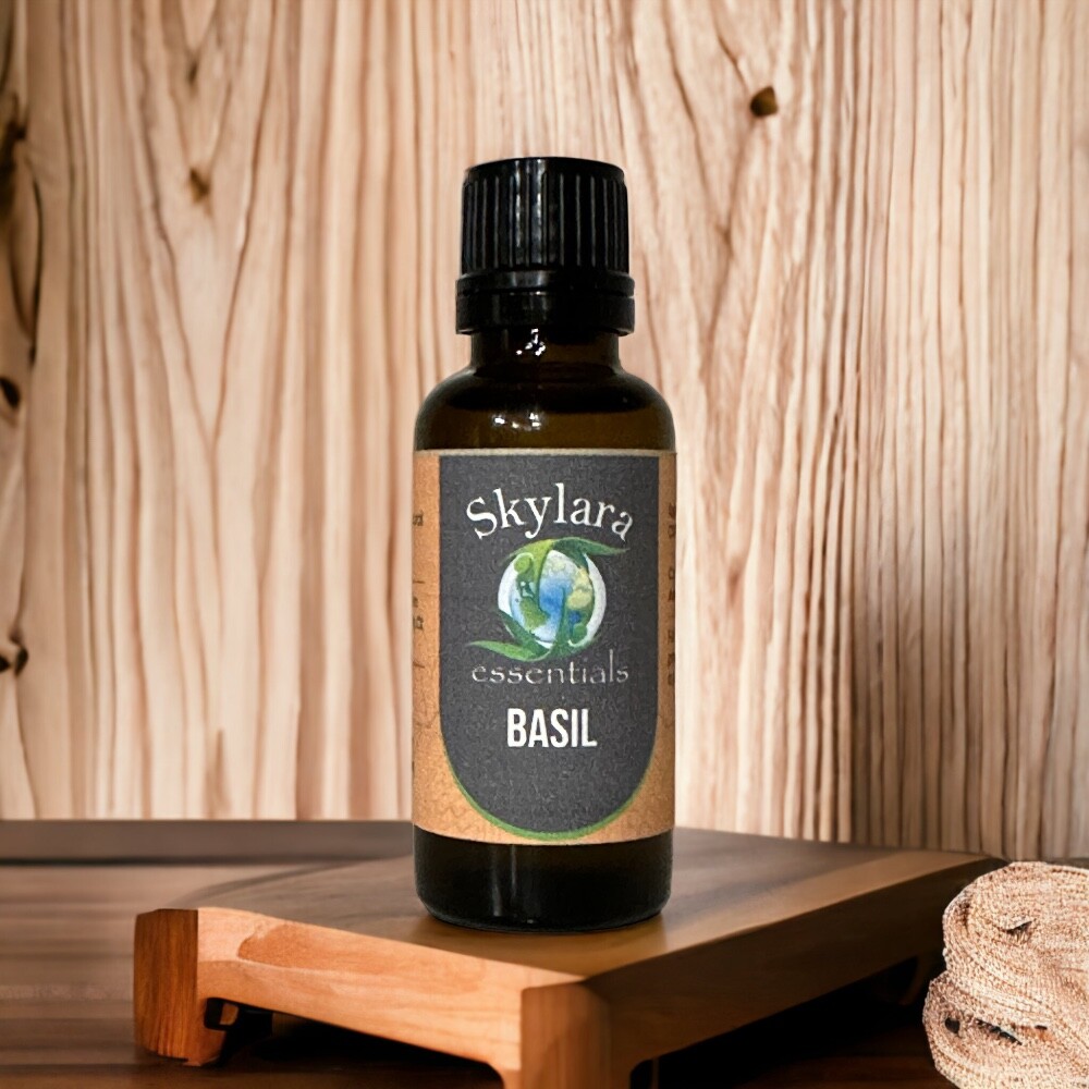 100% Pure Organic Basil Essential Oil – FREE SHIPPING
