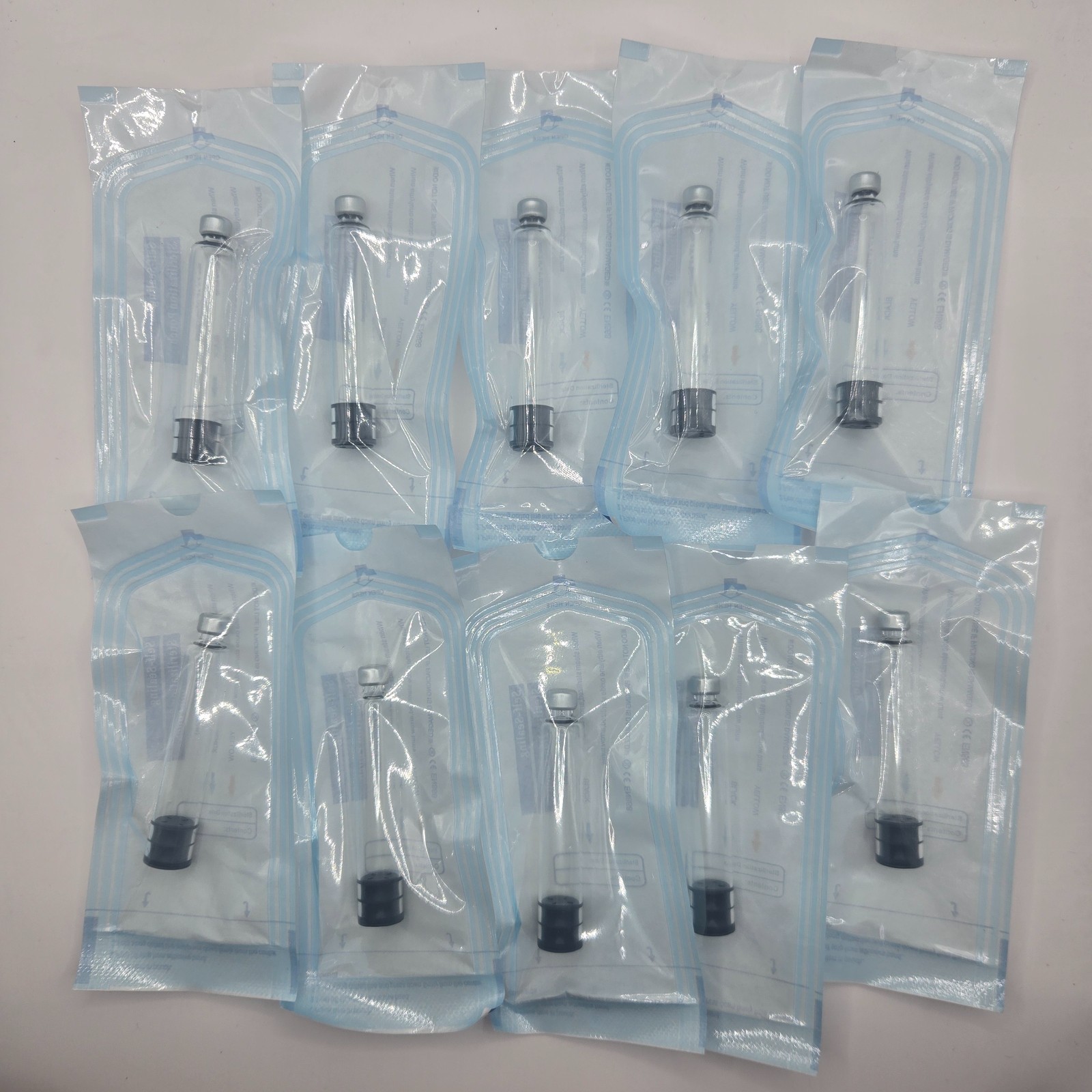 10 20 or 30 lot Sterile Glass Peptide Cartridges for Injection Pens – 3ml Vials