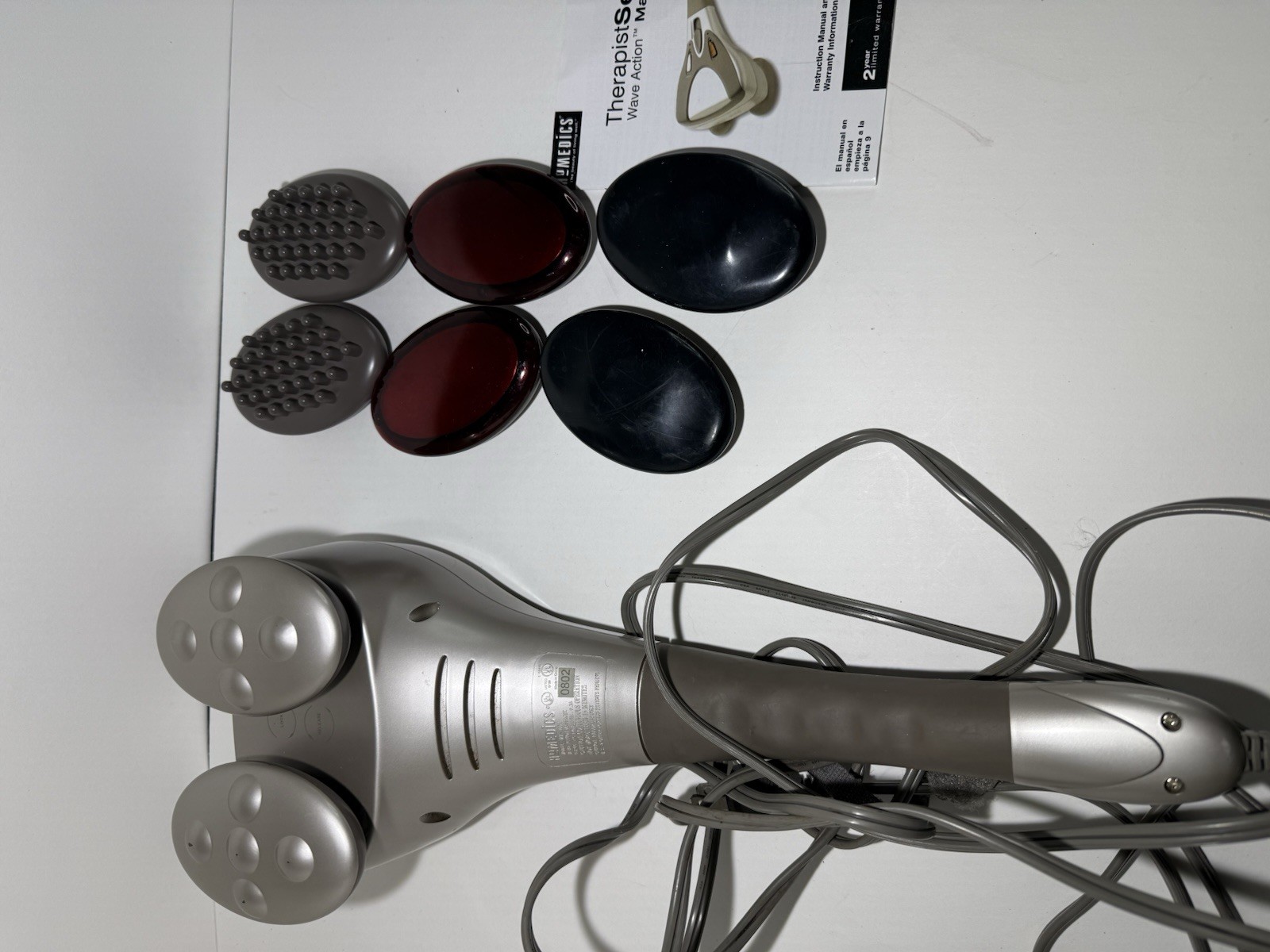 HoMedics Therapist Select Wave Action Heated Hand Massager w/ Attachments