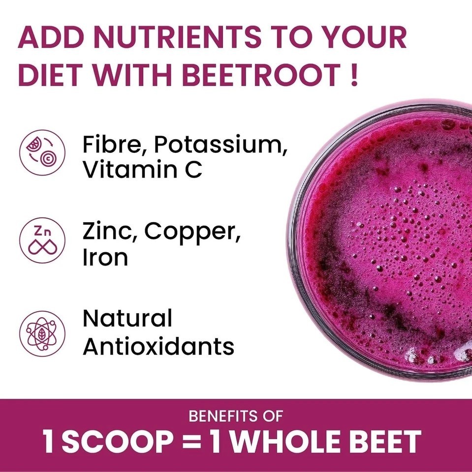 Organic Beetroot Powder For Face, Skin & Hair I Drinking | Eating | 100% Pure