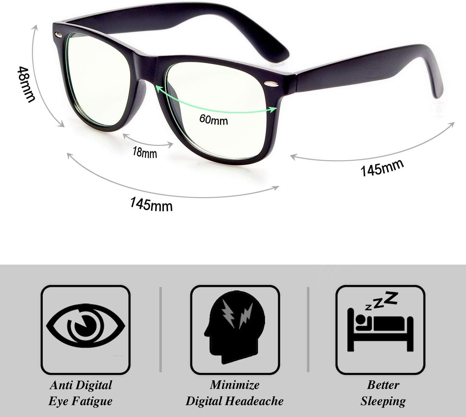 GY Snail Blue Light Blocking Glasses for Men, Safety Gaming Eyeglasses, Eye