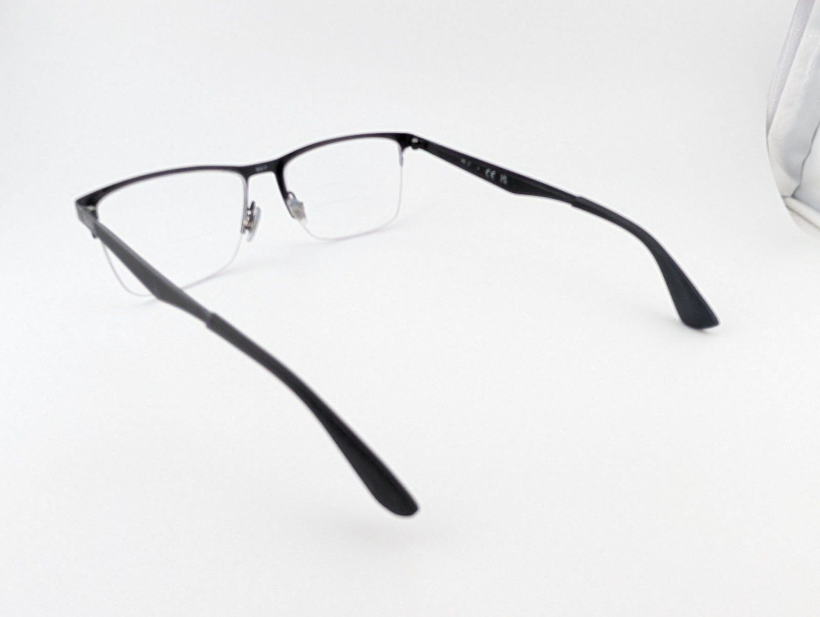 Ray Ban Eyeglasses, Frames Only, RB 6335 2503, 56-17-145, Black, Half Rim