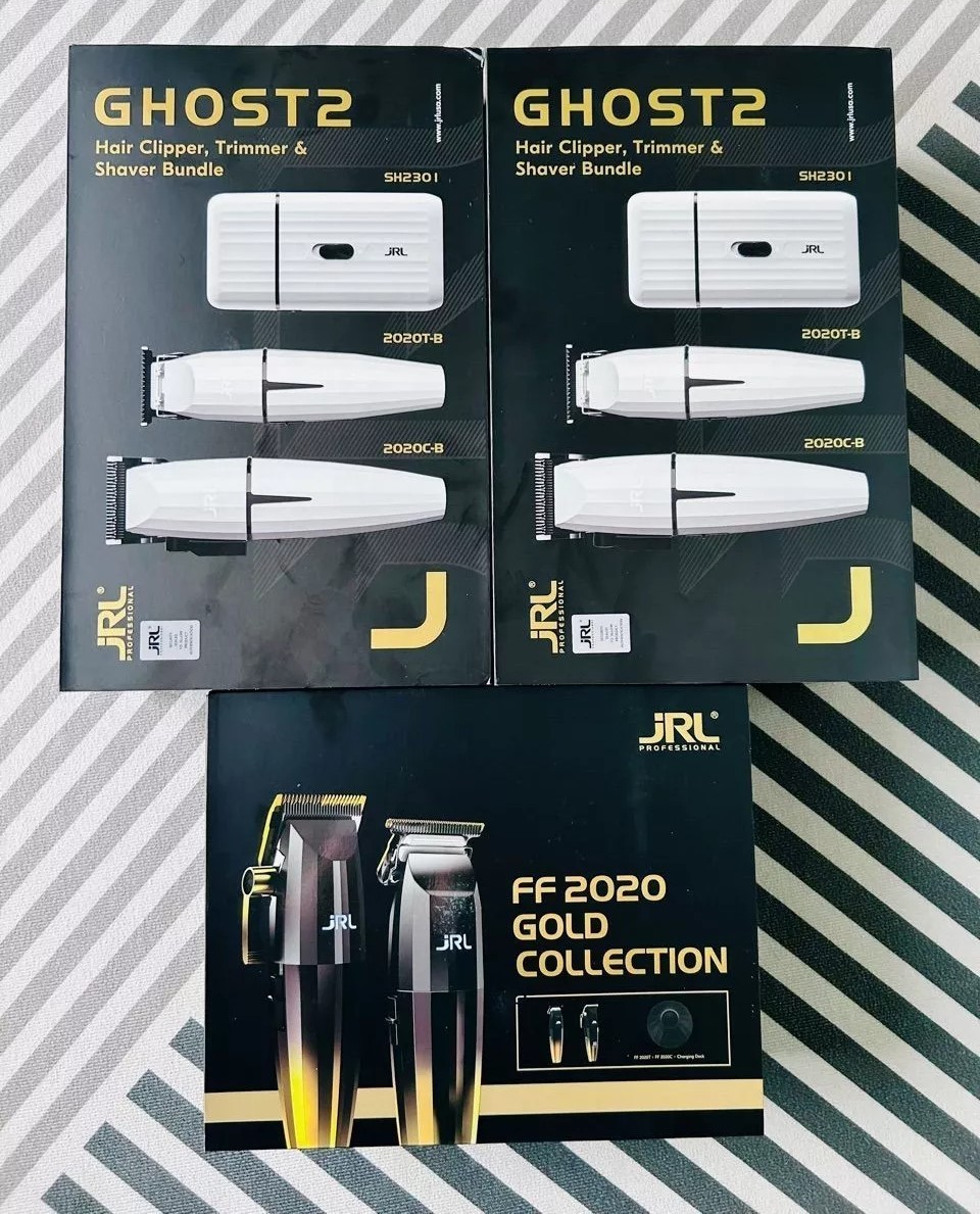 JRL Ghost 2 Combo Edition FF2020 Collection Onyx Hair Clipper, Trimmer, Shaver