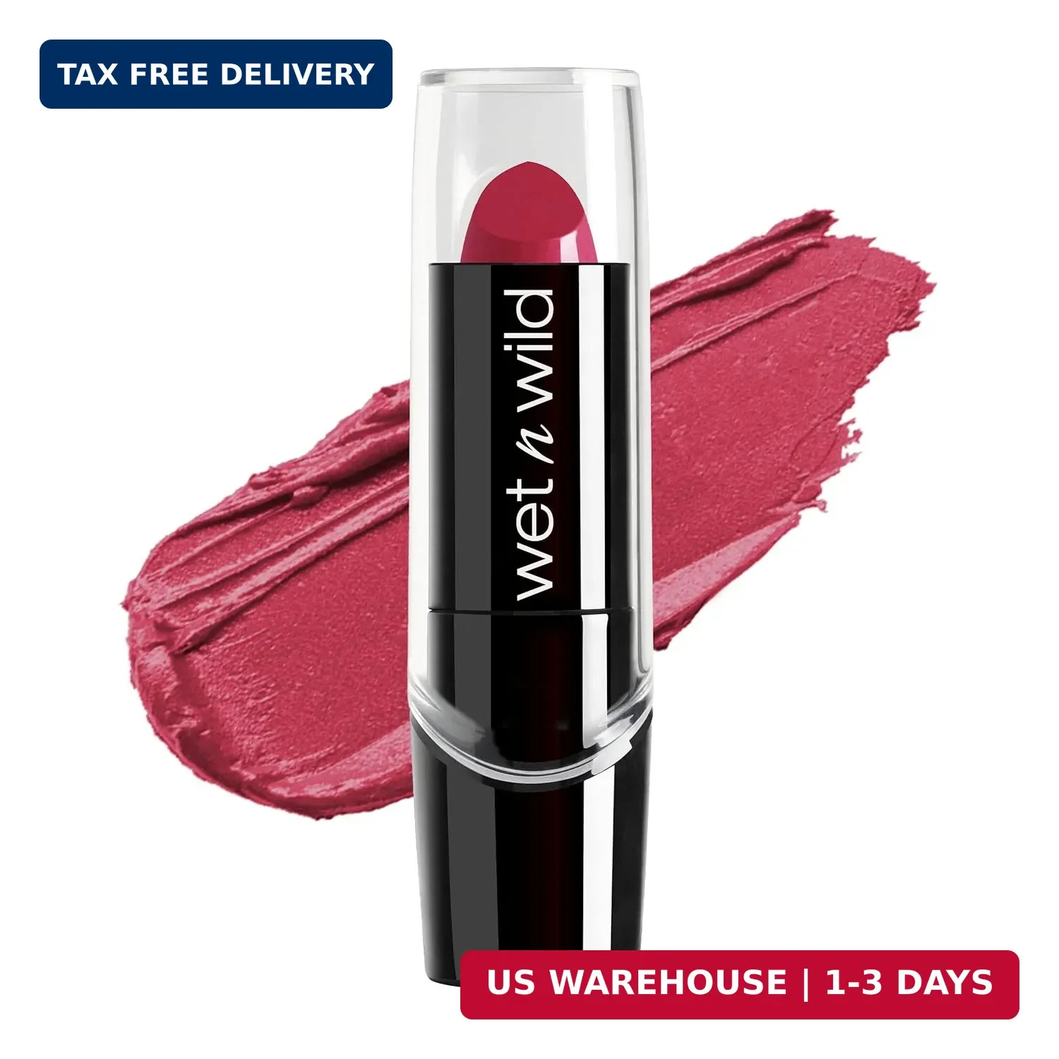 wet n wild Silk Finish Lipstick, Hydrating Rich Buildable Lip Color, Formulated