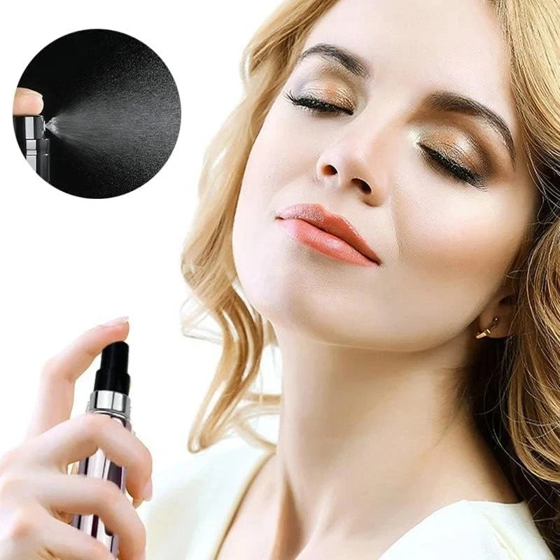 4Pcs 5ml Empty Refillable Perfume Atomizer Aluminum Spray Bottle Travel Mini