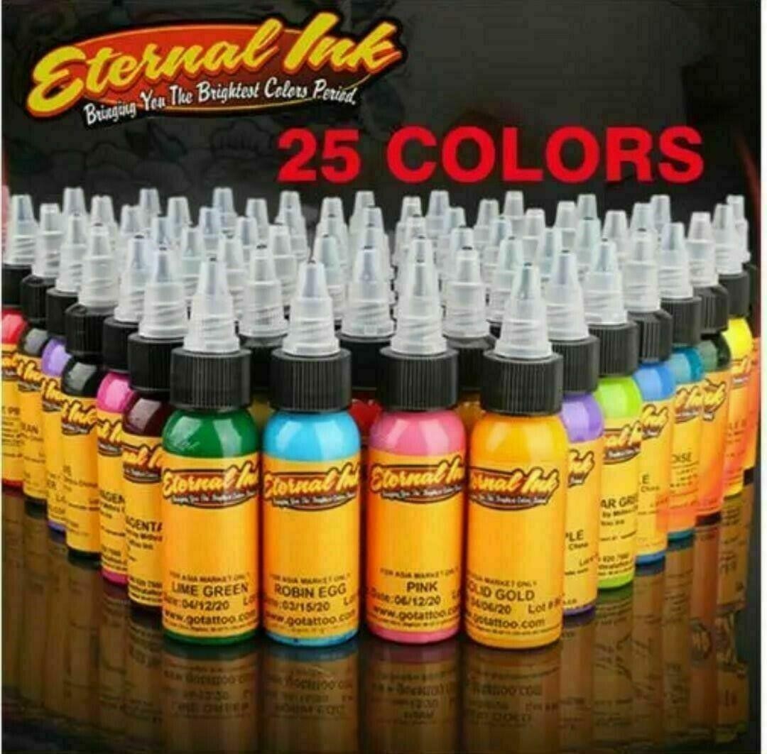 Eternal Tattoo Ink 16PCS – 16 Colors 1oz/30ml Professional Permanent