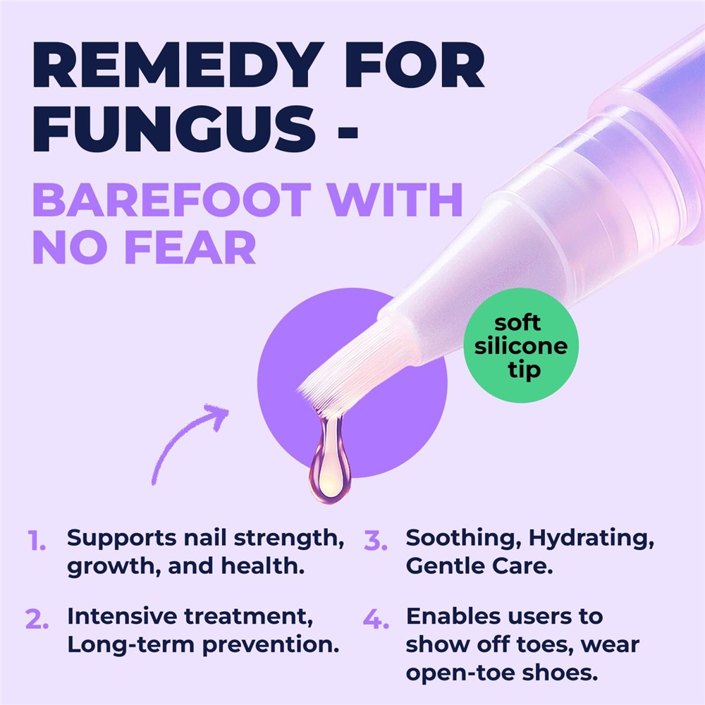 1/3X Nail Fungus Pen Professional Repair&Strengthening Solution with Tea Tree