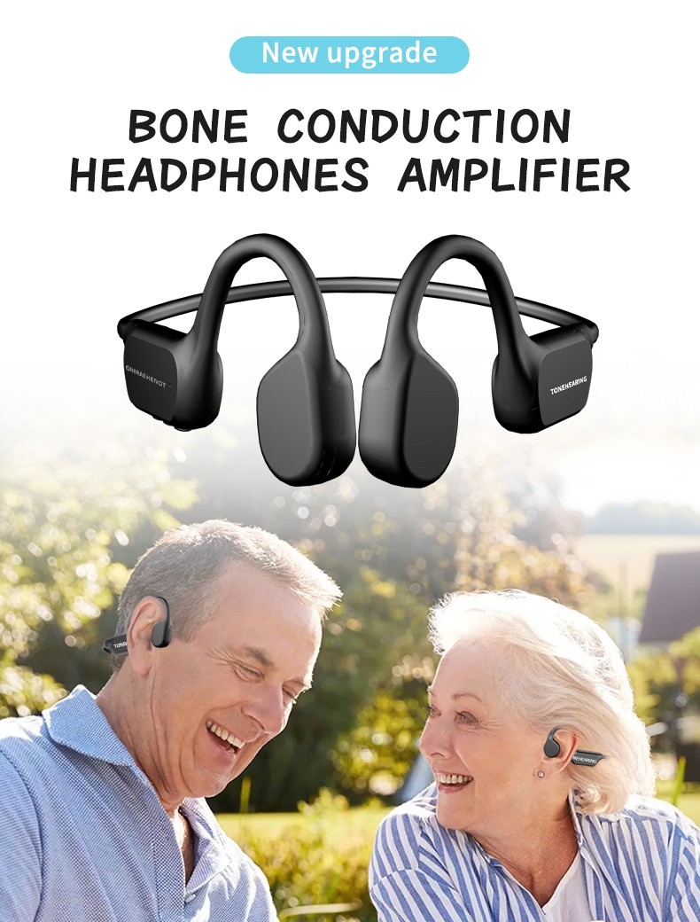 Specially designed noise reducing bone conduction hearing aids for the elderly