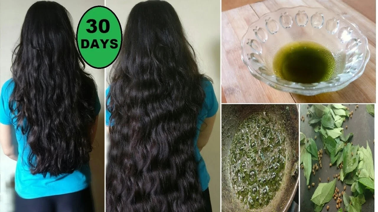 30 Days Hair Growth Oil Serum For Longer Thicker Hair Curry Leaf Natural Growth