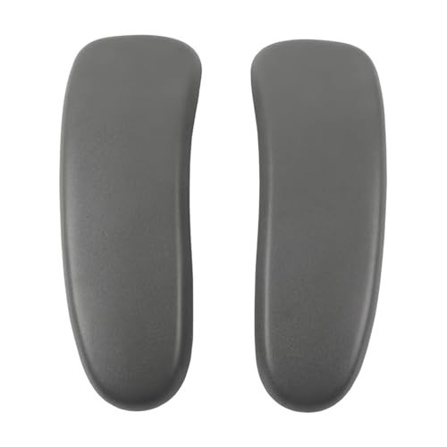 Arm Pad Replacement Grey Ergonomic Contoured Polyurethane for Office Chair