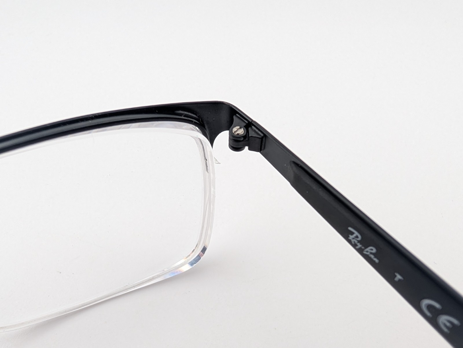 Ray Ban Eyeglasses, Frames Only, RB 6335 2503, 56-17-145, Black, Half Rim