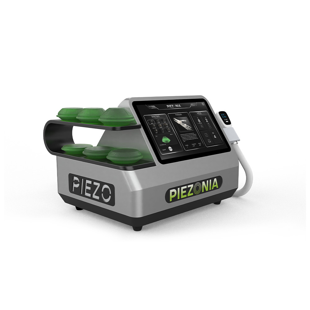 Silver & Black Piezoelectric Shockwave Massager Adjustable Intensity