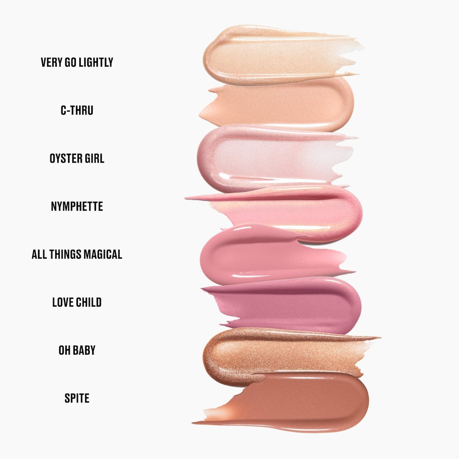 MAC Authentic High-Shine, Conditioning Lip Gloss 5 Colors 0.1 oz / 3.1 ml