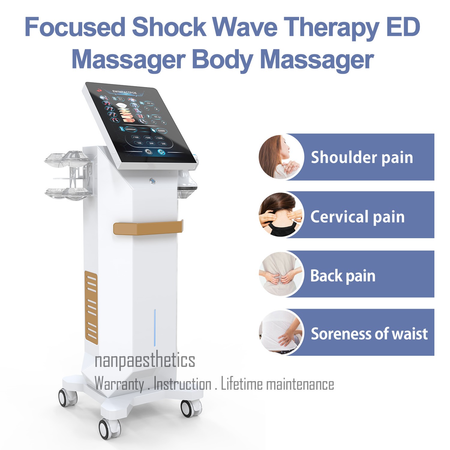 Focused Shock Wave Focus Shockwave Therapy Machine Pain Relief Physical Therapy