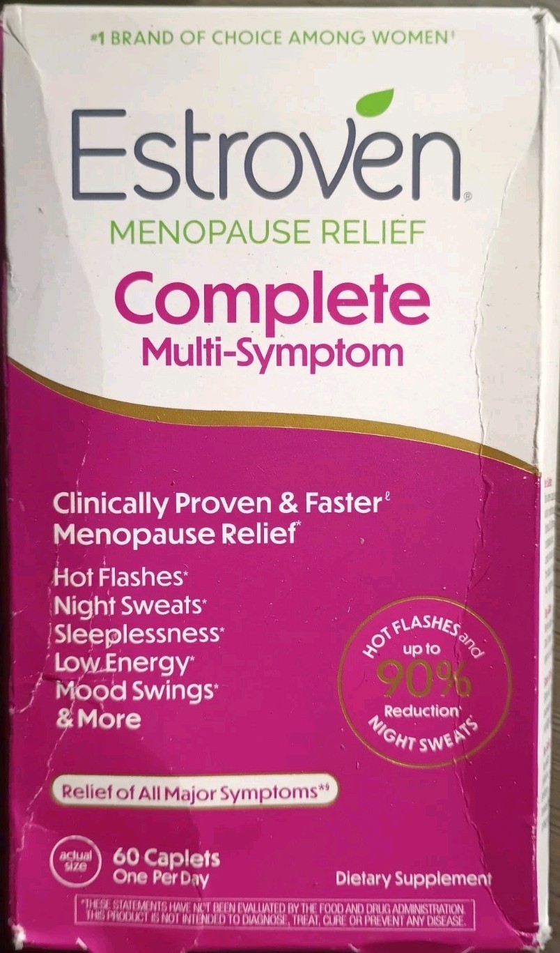 LOT ESTROVEN COMPLETE MULTI-SYMPTOM MENOPAUSE UP TO 90% RELIEF 60 X3 180 CAPLETS